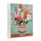 Stupell Industries Green and Orange Floral Bouquet Framed Giclee, design by Petal Prints Design